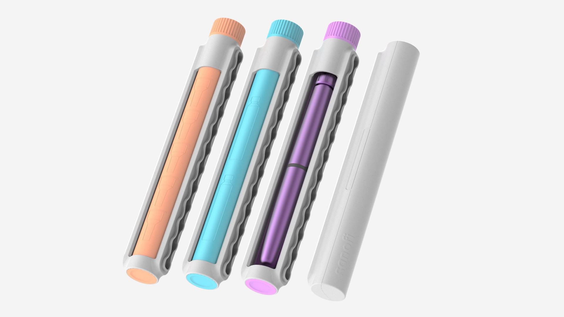 Mehrweg-Insulin-Pens in mehreren Farben